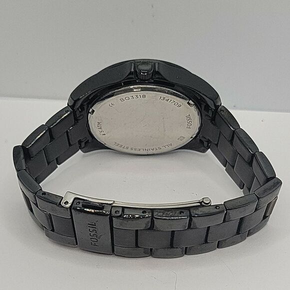 Fossil Janice BQ3318 Womens Black Stainless Steel Analog Dial Quartz Watch AM835 - Picture 11 of 11